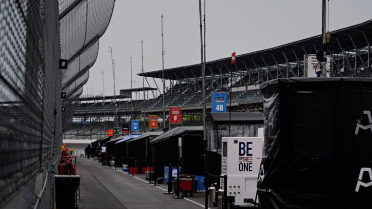 second day of indy 500 practice washed out
