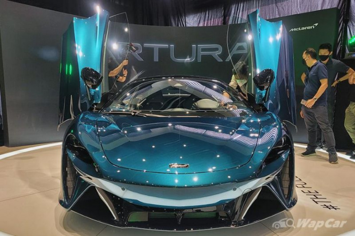 priced from rm 1 mil, the mclaren artura is a hybrid supercar that's more fuel efficient than a saga!