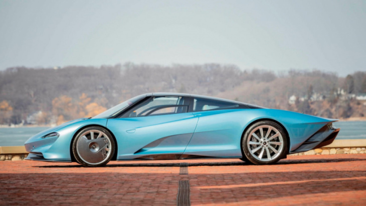 2020 mclaren speedtail with 275 miles on odometer headed to auction
