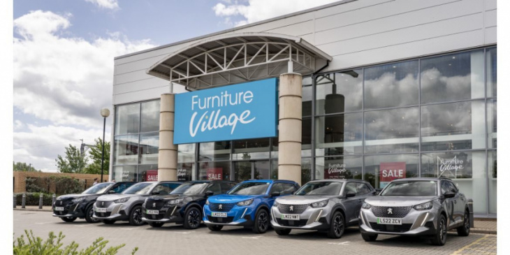 furniture village opts for peugeot e-2008 to electrify fleet