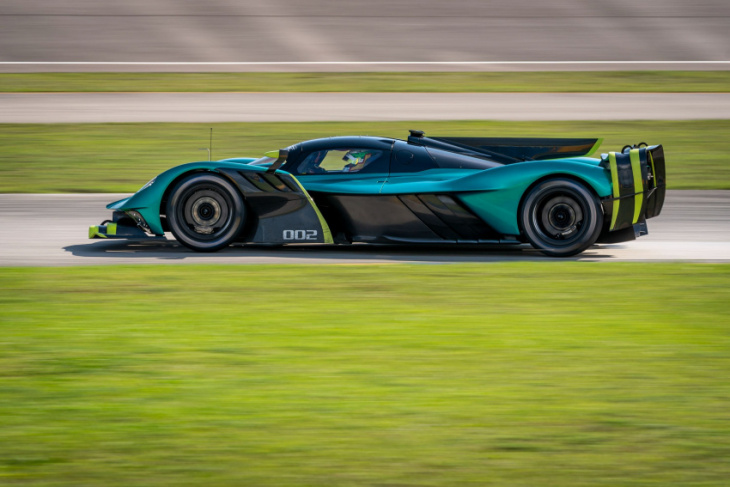 riding shotgun in the blindingly fast aston martin valkyrie amr pro