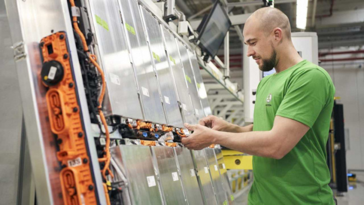 skoda launches production of meb battery systems