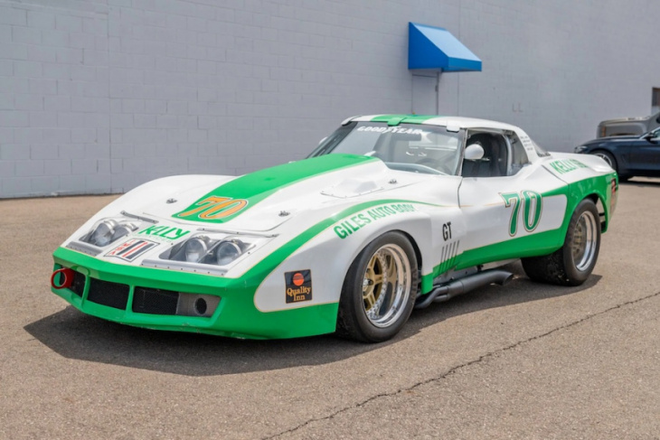 this wicked cool 1968 corvette race car has lived its whole life on the track