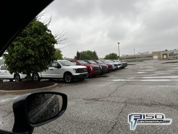 ford f-150 lightning dealer demo units begin to flood lots outside of dearborn