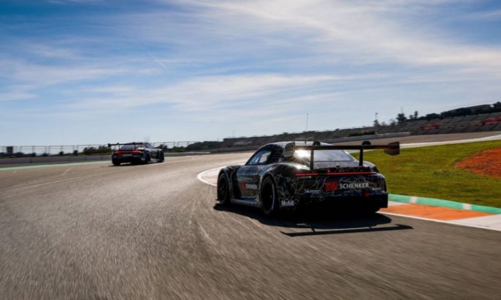 gt4 eperformance could give a 911 gt3 cup car a run for its money