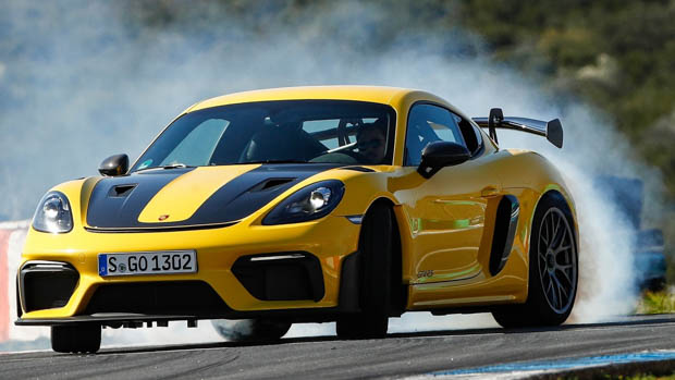 the porsche cayman gt4 rs makes more noise inside than out, why is that?