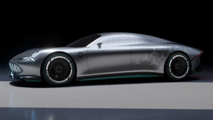 mercedes-amg confirms electric future: vision amg previews performance car coming in 2025 that will usher in new era and take on porsche taycan