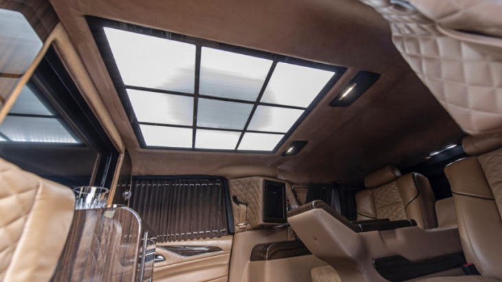 armored cadillac escalade doubles as a leather-lined, bulletproof, rolling safe room