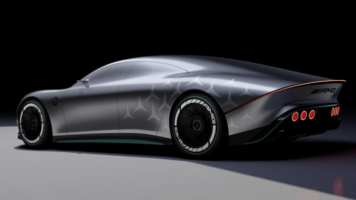 the vision amg concept previews a fast future four-door mercedes