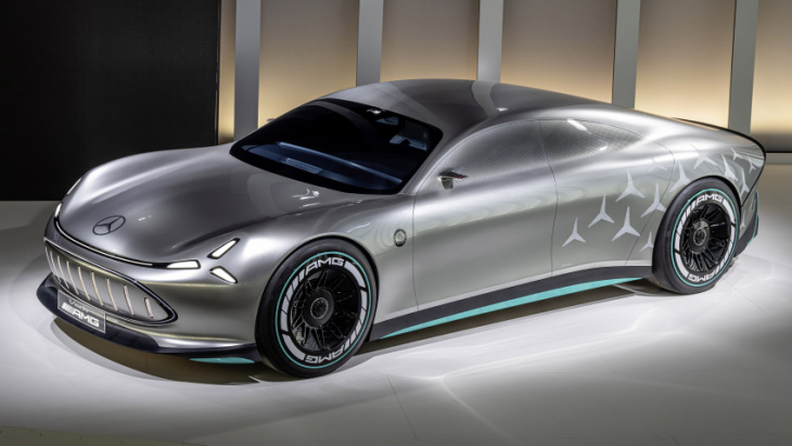 the vision amg concept previews a fast future four-door mercedes