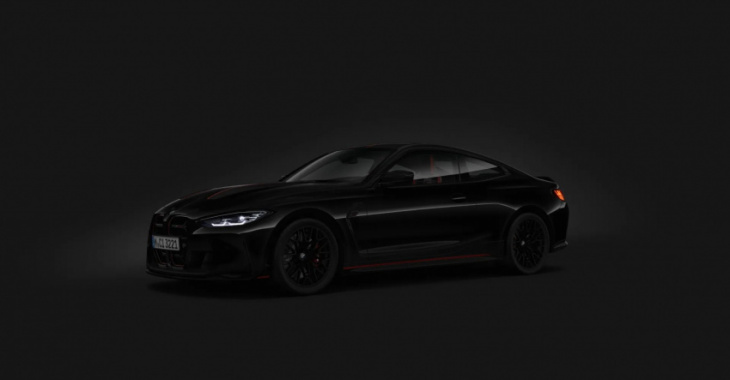 bmw m4 csl in sapphire black and alpine white appears in configurator