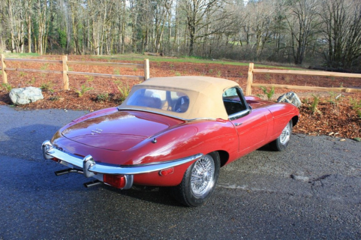 1970 jaguar e-type roadster is the perfect weekend cruiser sports car