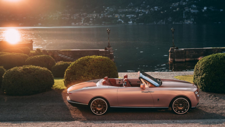 ultra exclusive rolls-royce boat tail convertible commission floats in