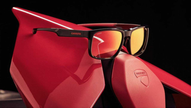ducati teams up with eyewear company carrera on a line of sunglasses