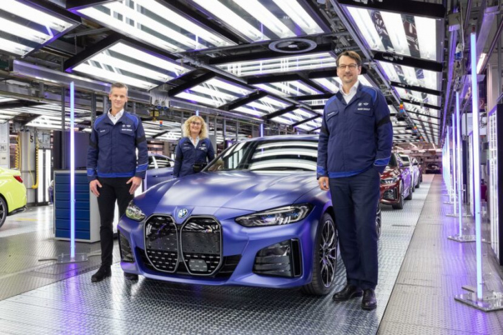 bmw munich plant marks centenary, evs to account for 50% of production from 2023