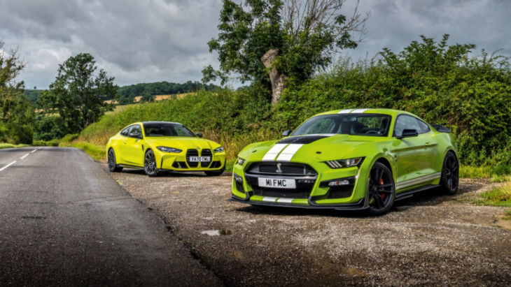 bmw m4 competition v ford mustang shelby gt500