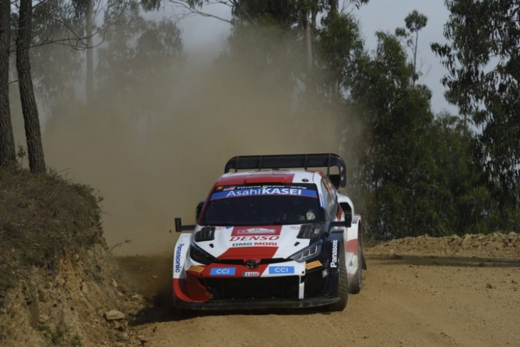 toyota locks out the top spots on day three of rally portugal
