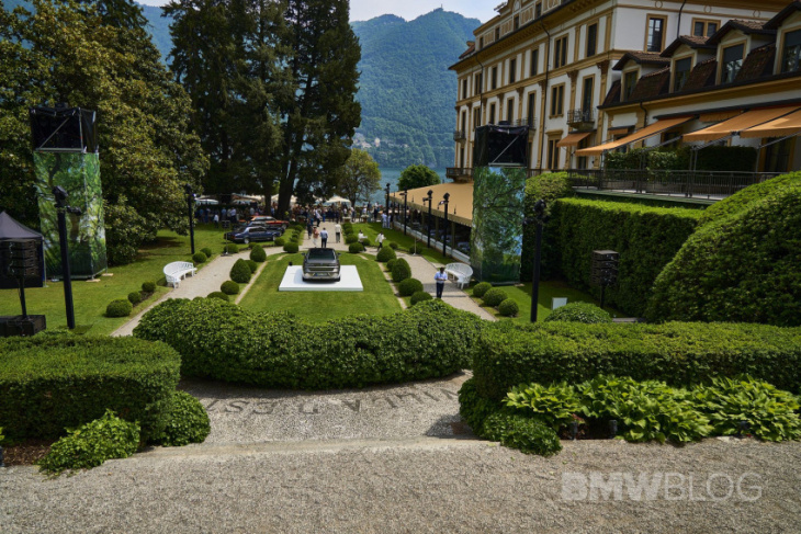 bmw i7 arrives at villa d’este to signal electric future is already here