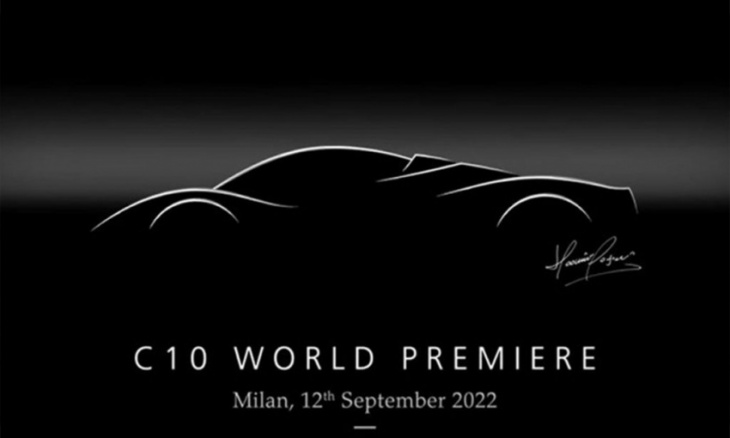 pagani release yet another teaser of their c10 hypercar