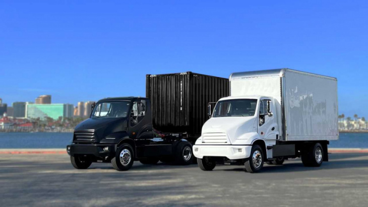 check out the new xos electric semi and delivery trucks