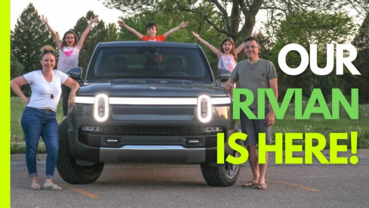 the rivian r1t has arrived, and this family already has plenty to share