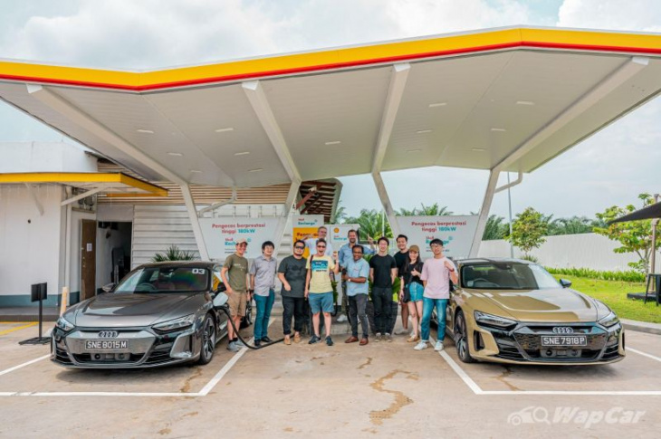 audi e-tron range conquers singapore to kl drive in one charge, 350 km no sweat!