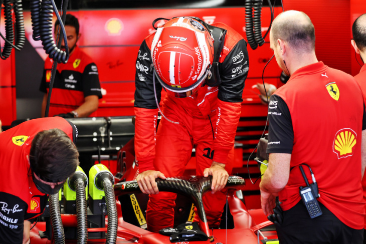 ferrari reveals leclerc engine damage, penalty now likely