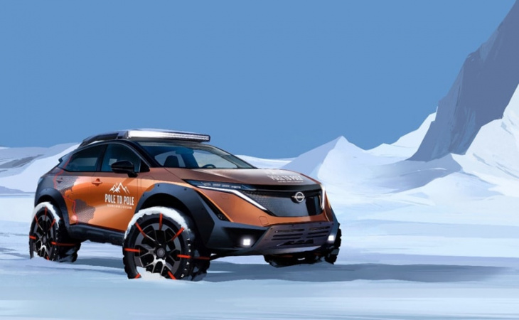 nissan ariya to become first electric vehicle to embark on an expedition from north pole to south pole
