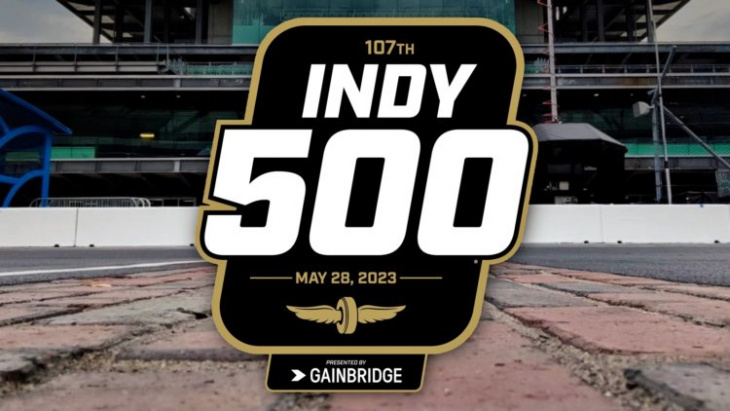 2023 indy 500 logo revealed alongside extended gainbridge sponsorship