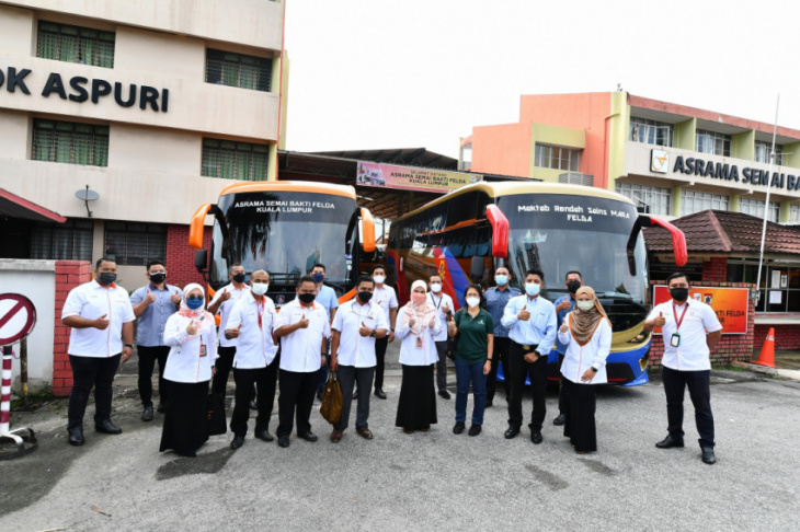 felda gets new fame-prepared scania coaches to ferry settlers’ children to school