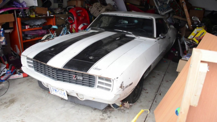 beautiful 1969 chevy camaro z/28 discovered in a barn in ohio