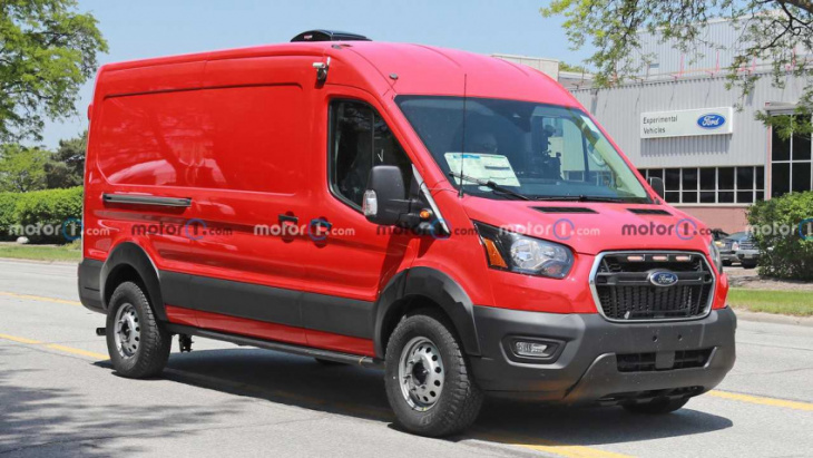 ford transit trail spied uncovered, looks ready for overlanding in us