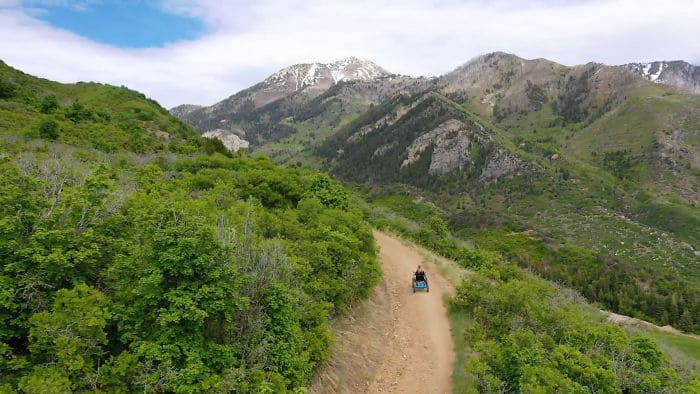 man builds an off-road wheelchair so his wife can explore places she never imagined