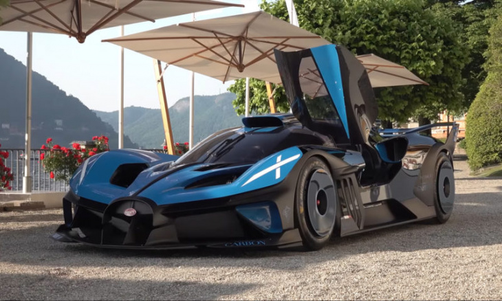 watch: get intimate with the bonkers bugatti bolide at lake como