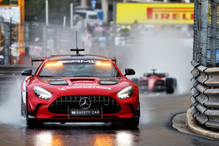 cause of monaco gp delay and rolling restarts revealed