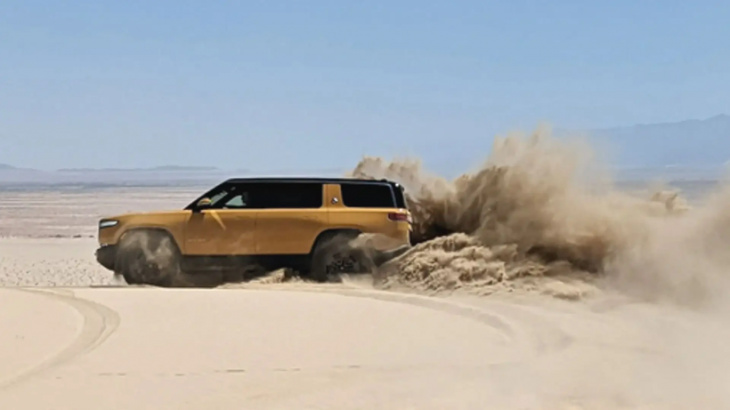 rivian introduces soft sand mode to its electric ute