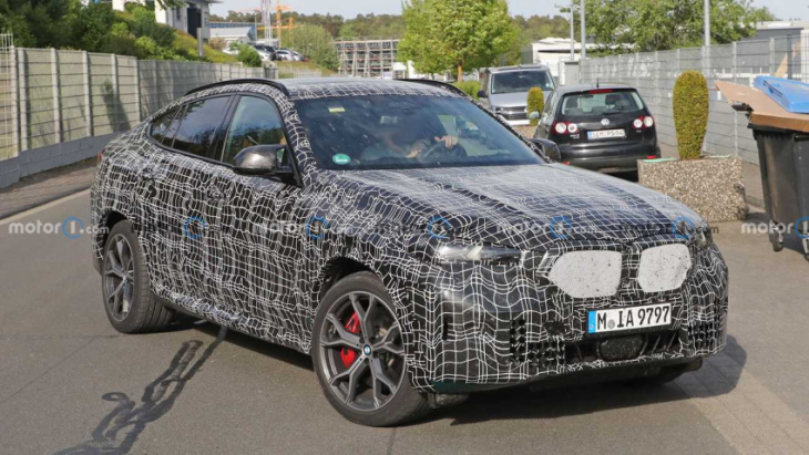 bmw x6 facelift spied in m60i guise with new v8 engine