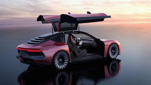 the new delorean debuts with the alpha5 concept