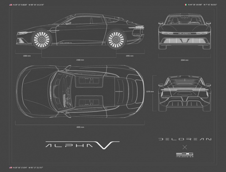 delorean releases pictures of the new alpha5