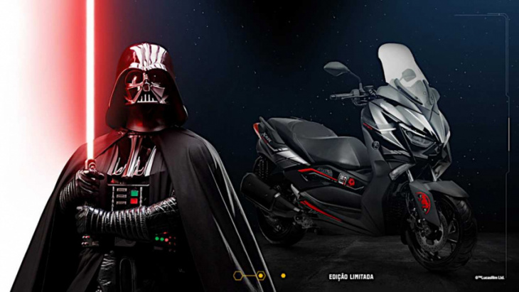 yamaha xmax darth vader edition shows brazil the power of the dark side