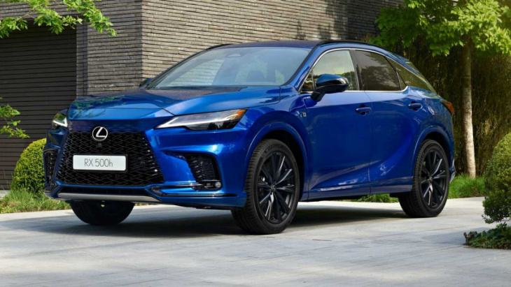 2023 lexus rx debuts with new plug-in hybrid and performance trims