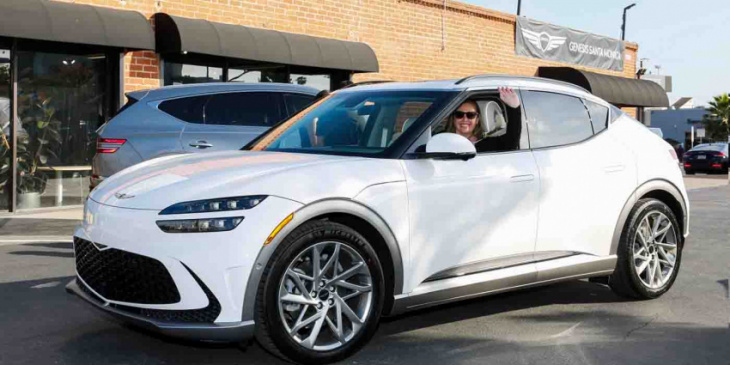 genesis customer receives new gv60 marking the automaker’s first bev delivery in the us