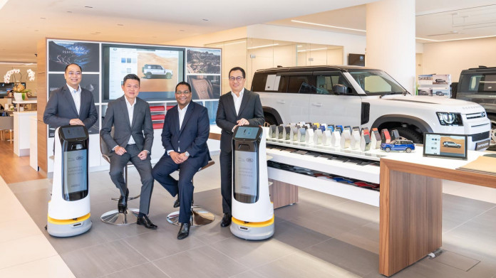 jaguar land rover malaysia ’employs’ two robots for customers services!