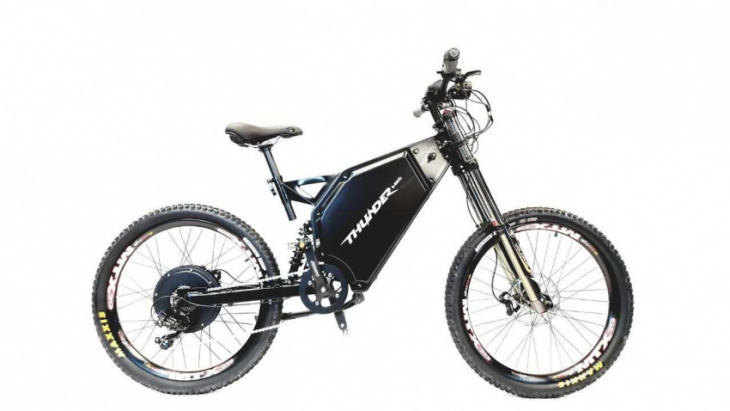 the thunder x-treme is an incredibly powerful electric mountain bike