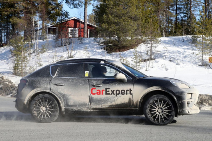 2024 porsche macan ev spied inside and out