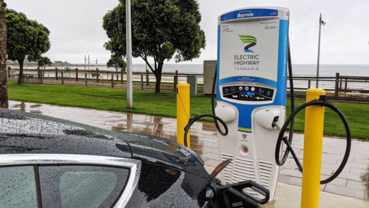 nrma injects funds to quadruple size of tasmania electric car charging network