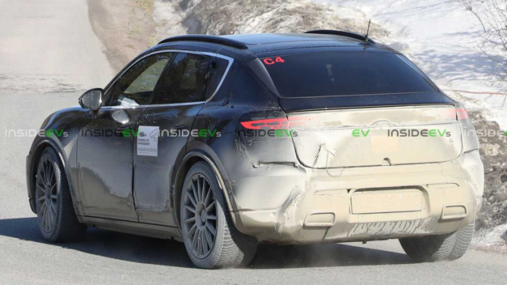 2024 porsche macan ev spied again with better look at its interior