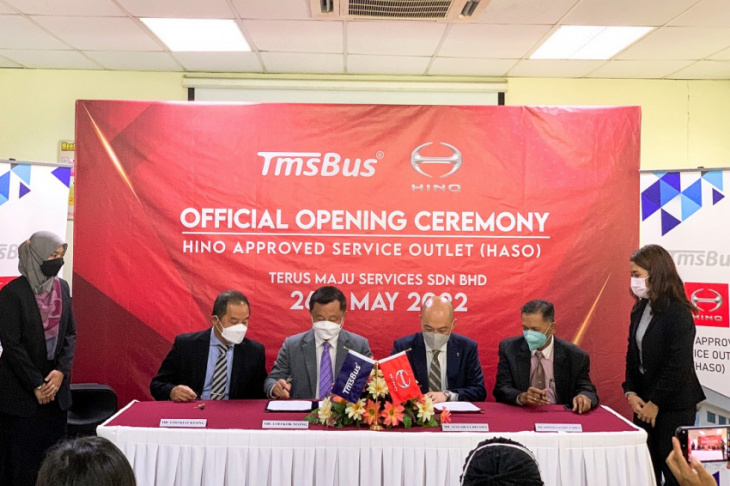 hino and terus maju services open hino approved service outlet for bus maintenance
