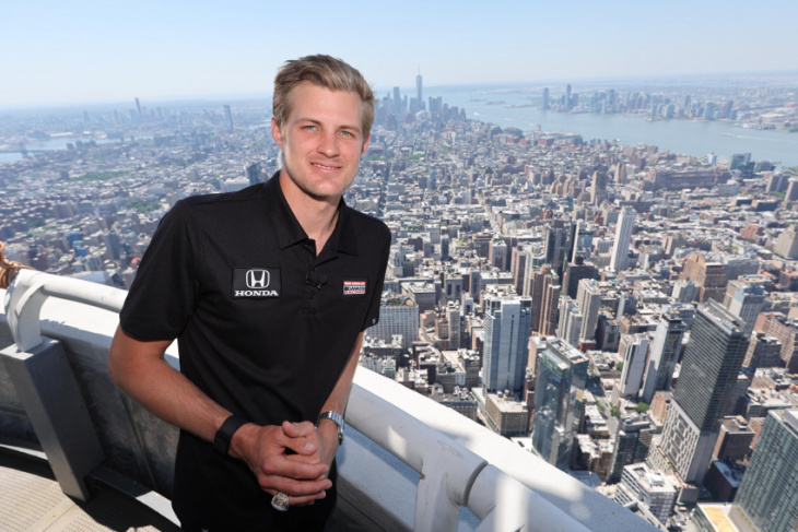 on top of the world: indy 500 winner marcus ericsson is still pinching himself