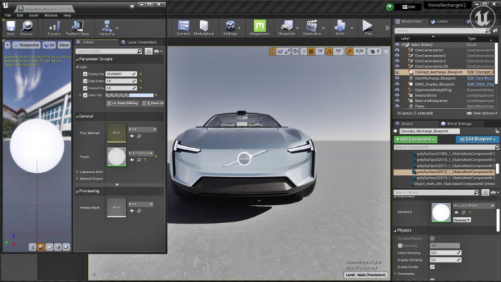 epics games unreal engine technology used to take volvo displays to next level (w/video)